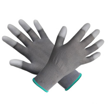 Polyester PP Palm Coated Grau PU Handschuh